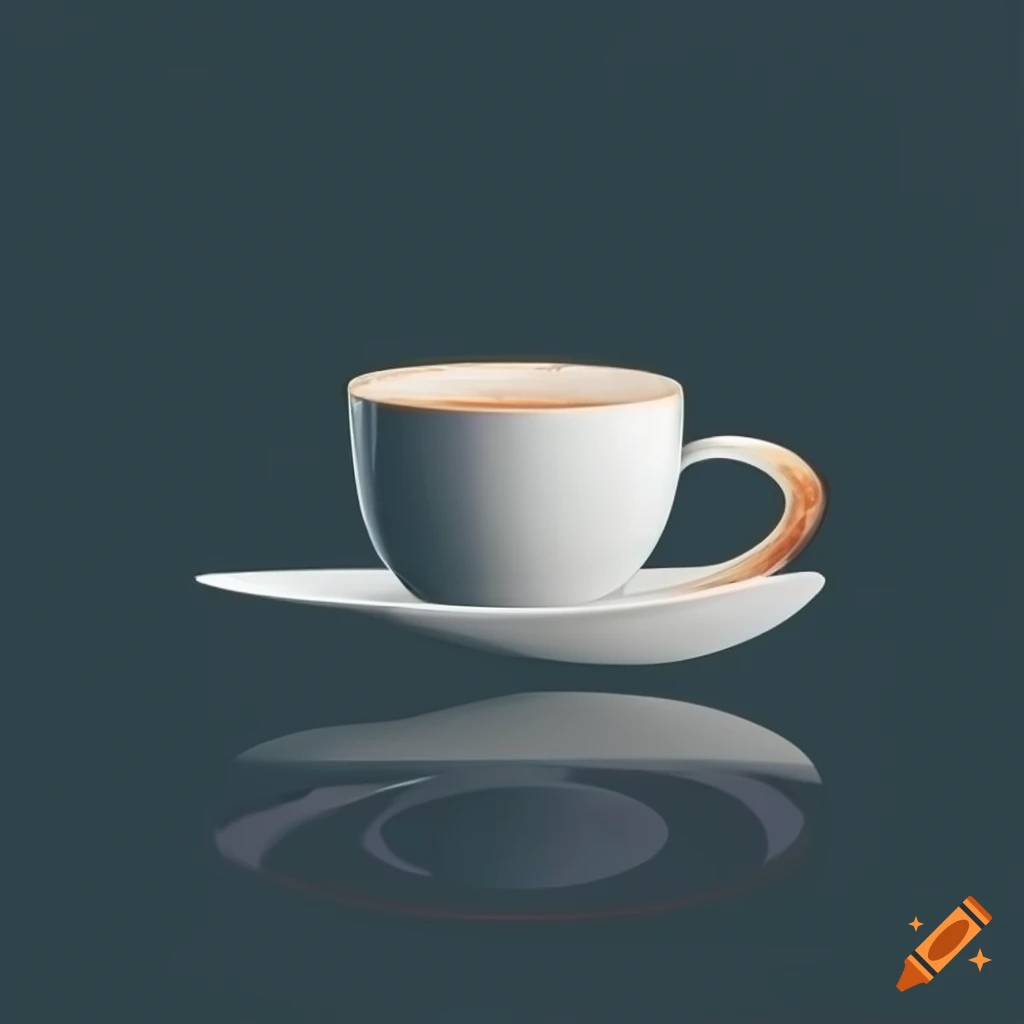 creative logo design with V and C letters and coffee cup