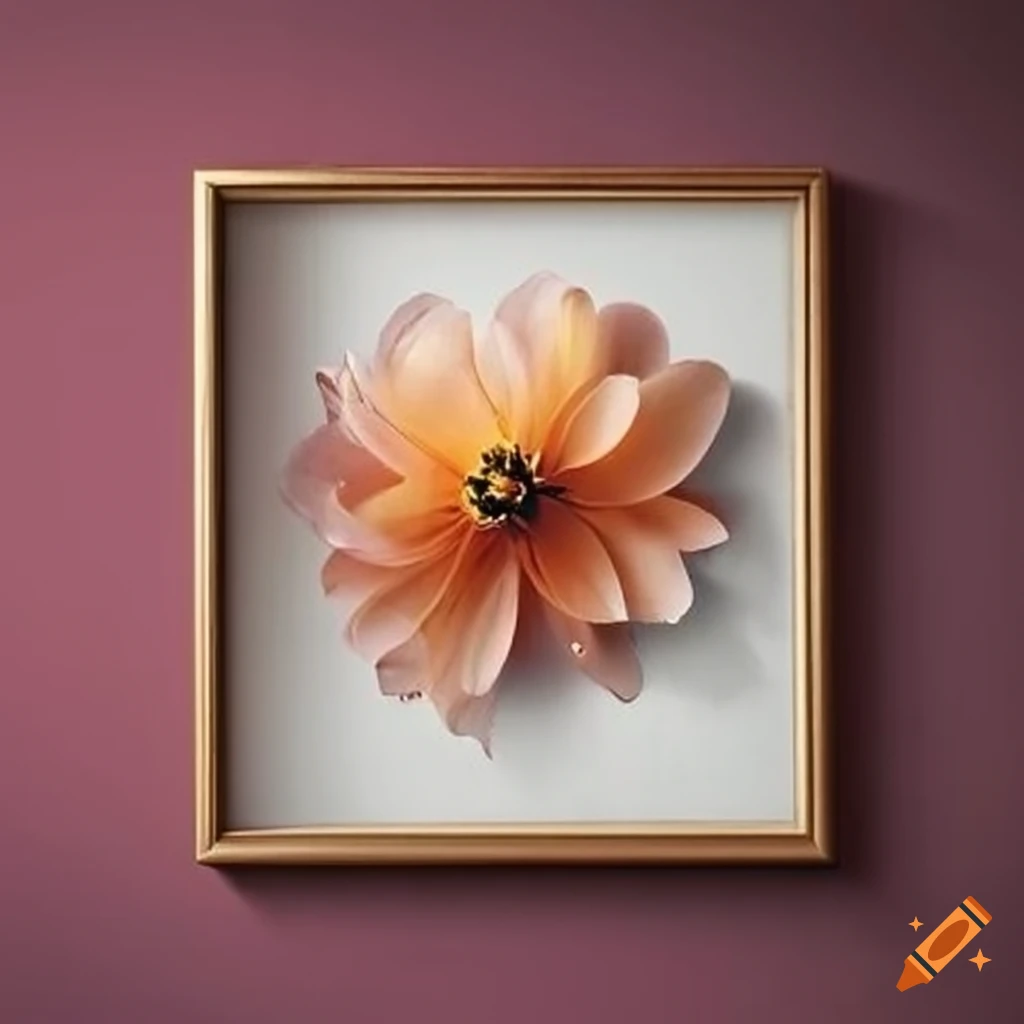 flower picture in a frame
