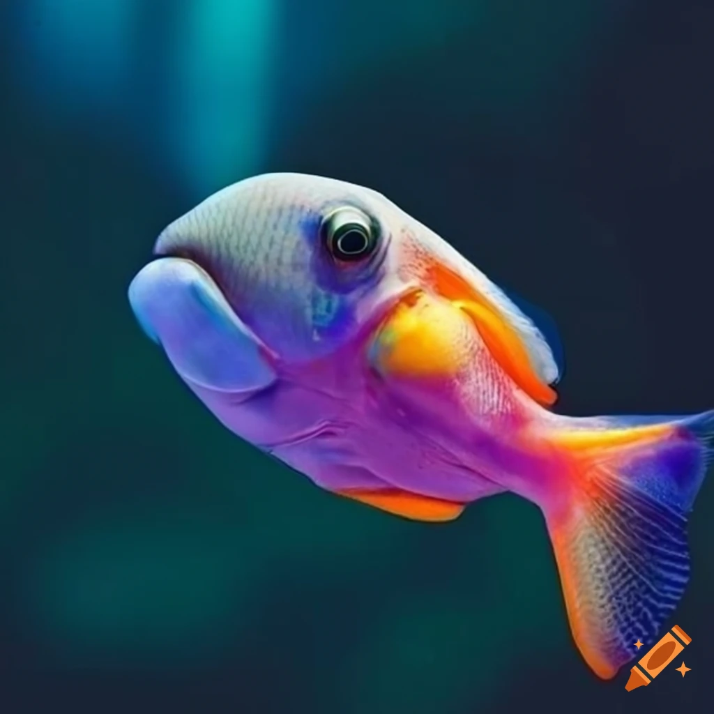 Colorful Fish In Various Actions On Craiyon