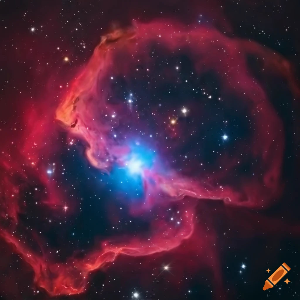 photorealistic image of a space nebula