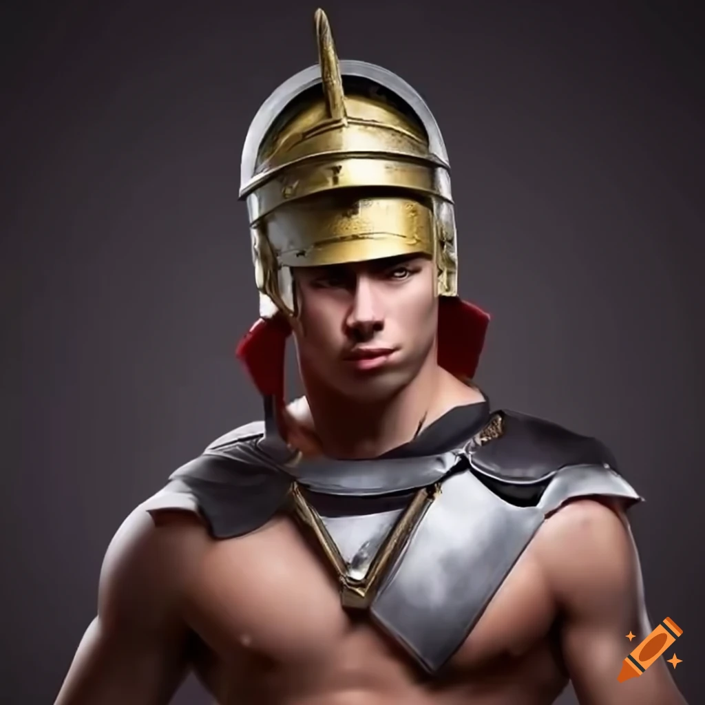 Portrait Of A Fit Roman Legionnaire On Craiyon