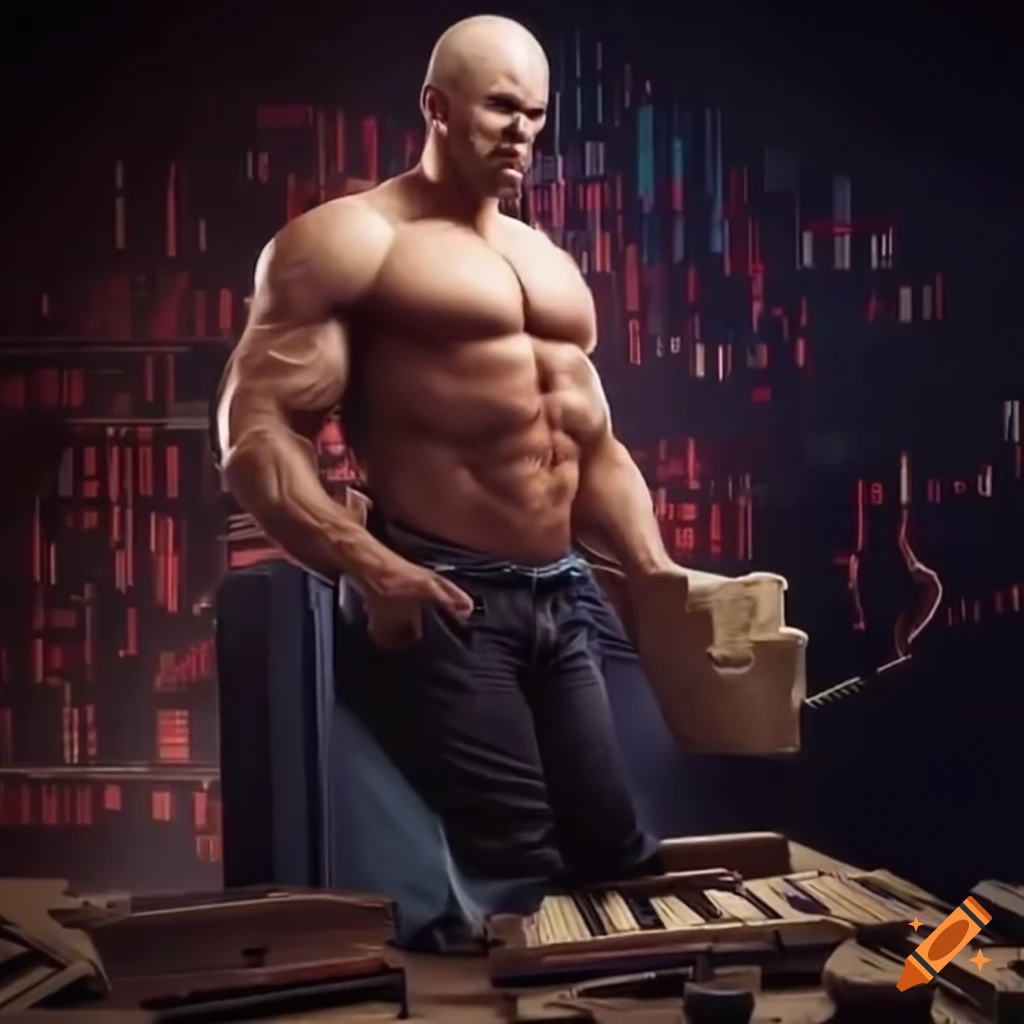 image of a bald man working on a trading floor