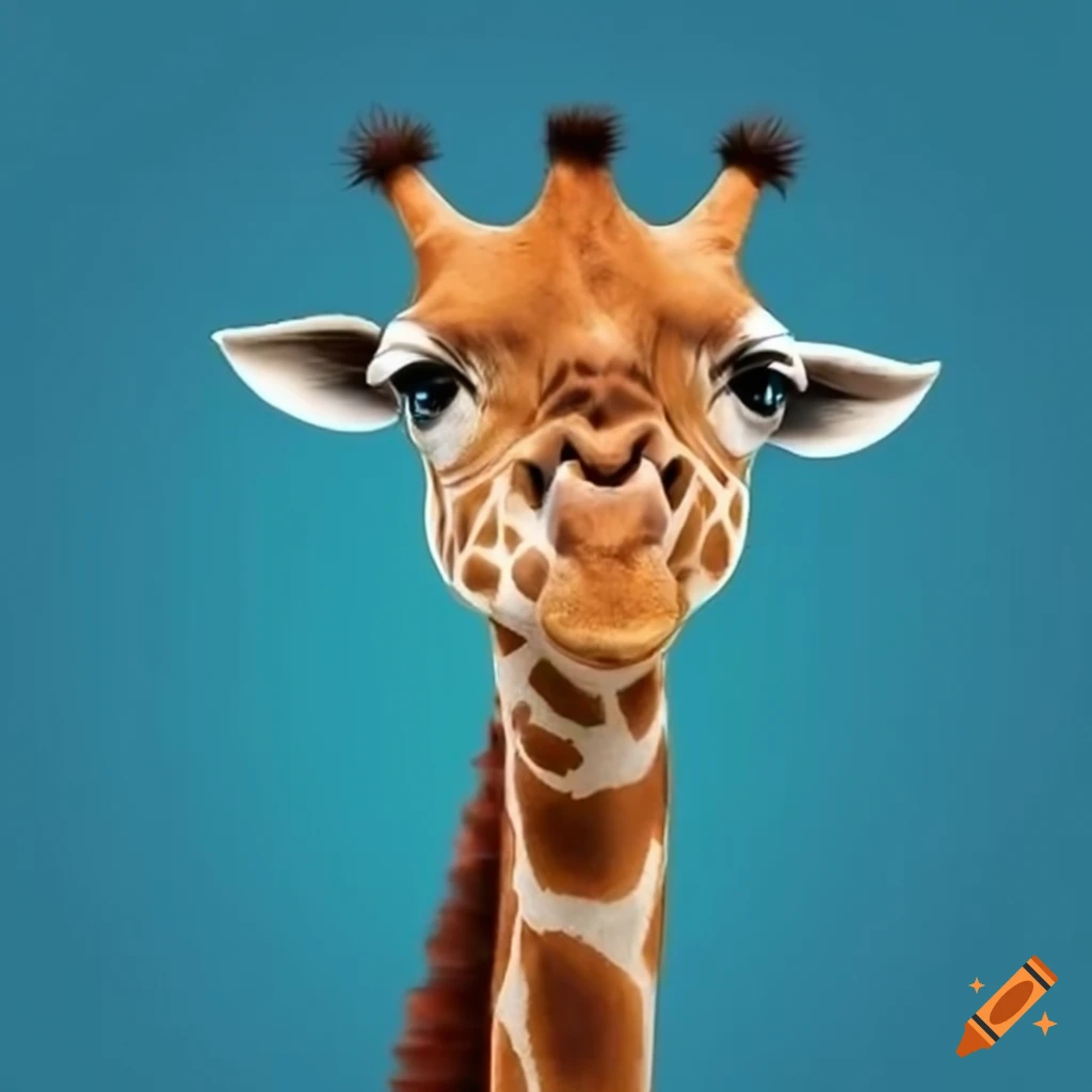 Funny giraffe picture