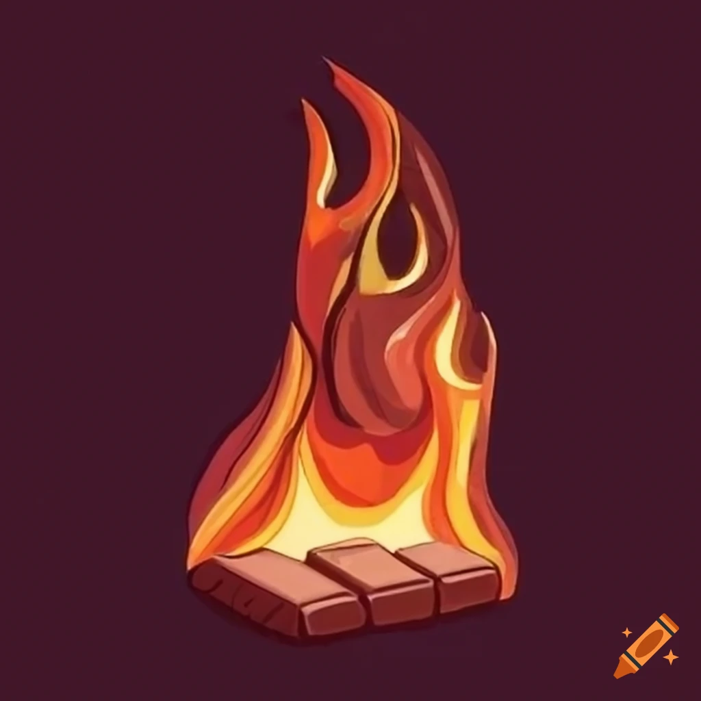 burning chocolate bar
