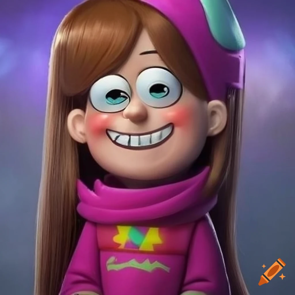 Realistic portrait of mabel pines