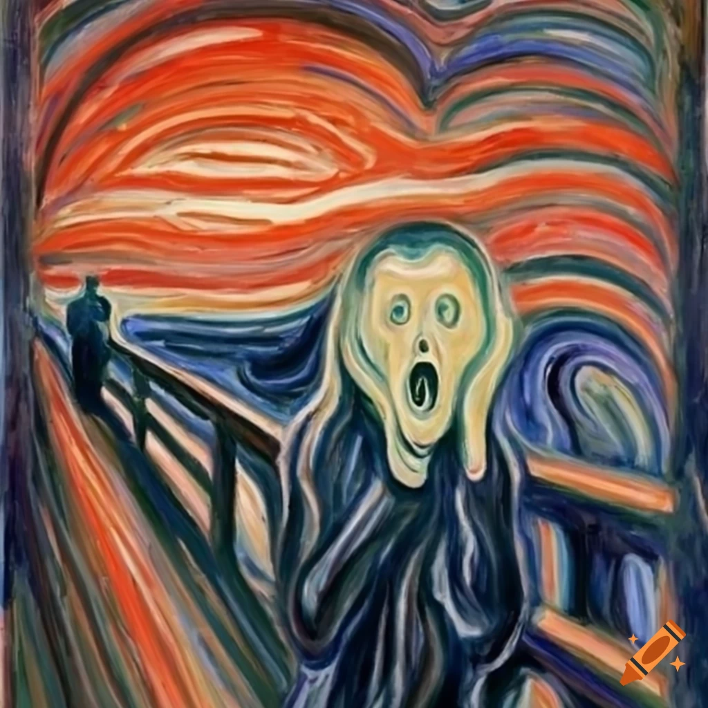 Scream Painting In Monet s Style On Craiyon