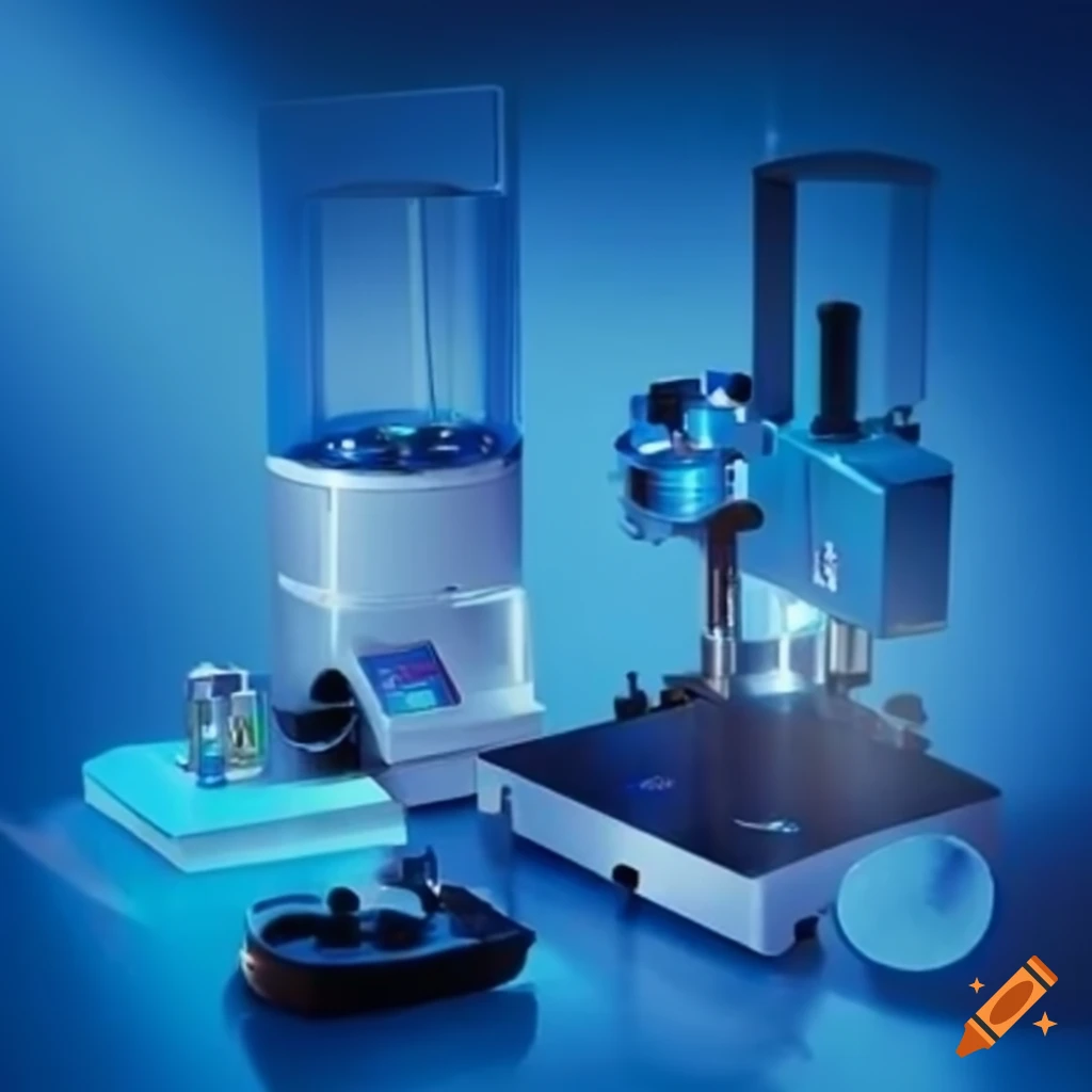 Atomic emission spectroscopy equipment for scientific analysis on craiyon