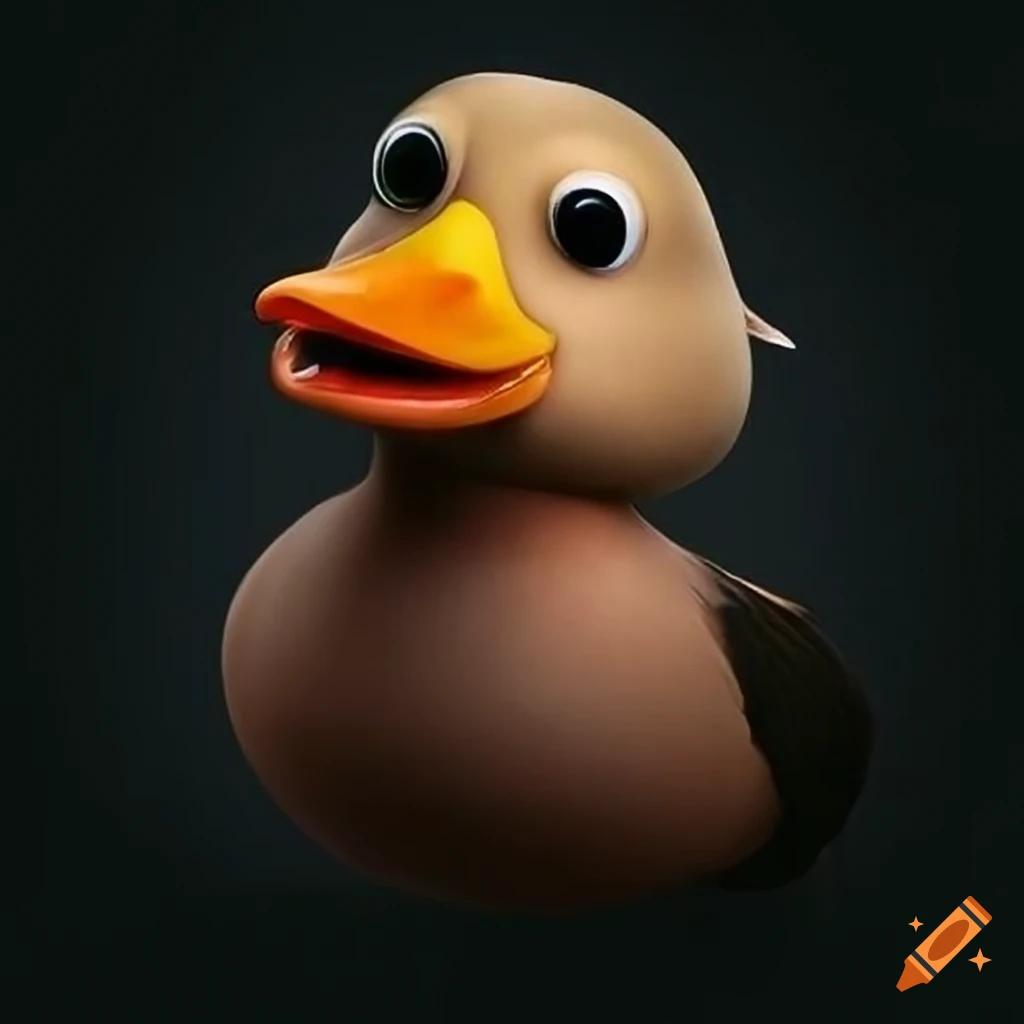 cartoon of an angry duck