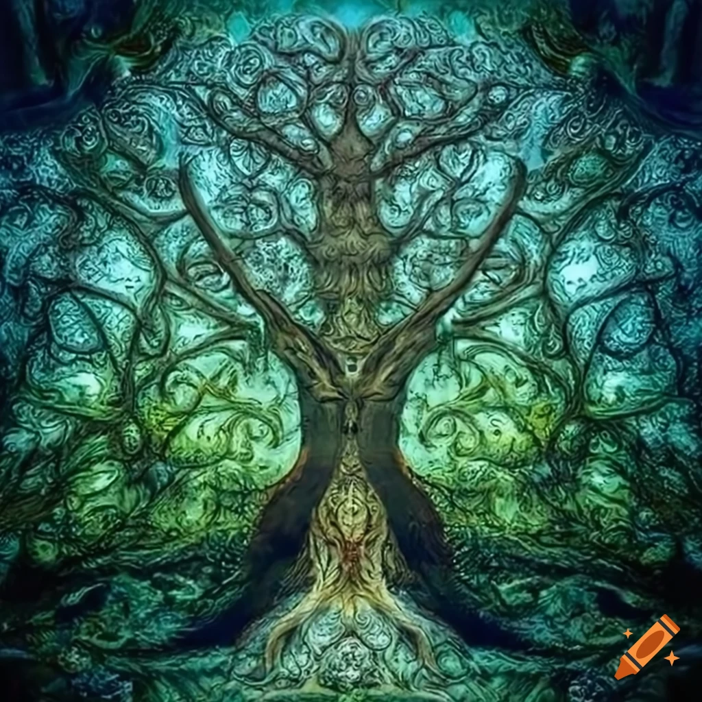 Yggdrasil The Tree Of Life In Norse Mythology On Craiyon