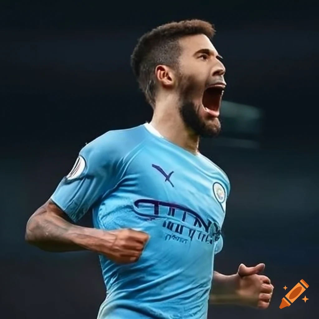 Soccer player representing manchester city