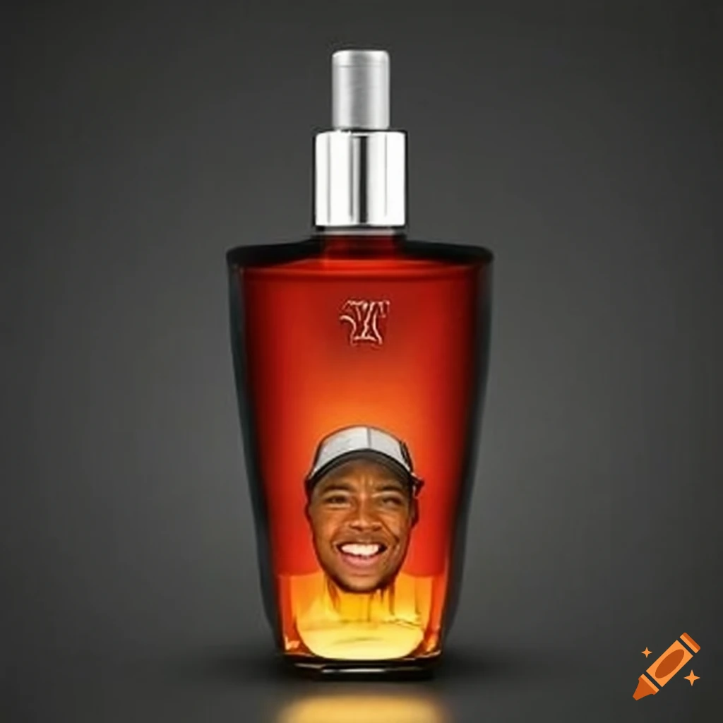 luxury cologne bottle with tiger design