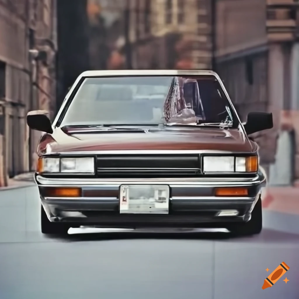 polaroid photo of a 1988 Toyota Camry in Bosozoku style