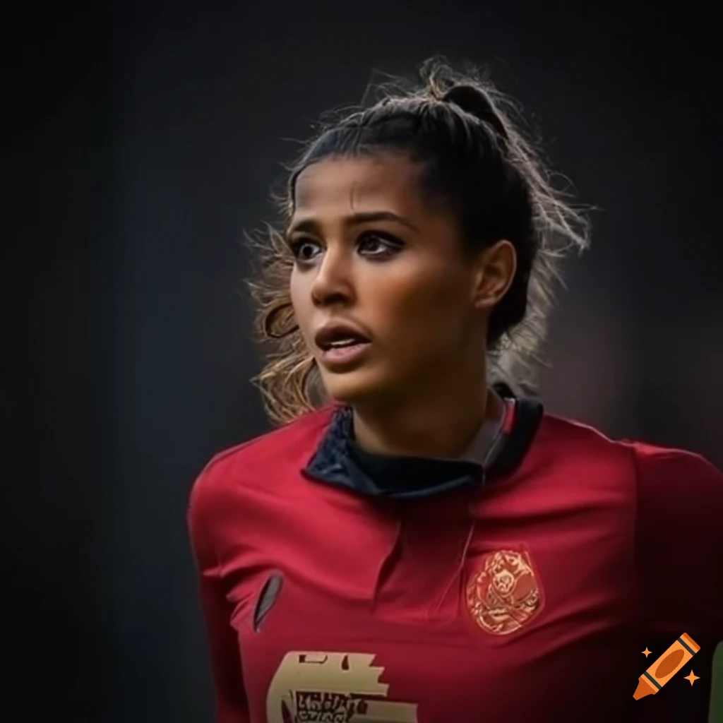female-football-player-on-craiyon