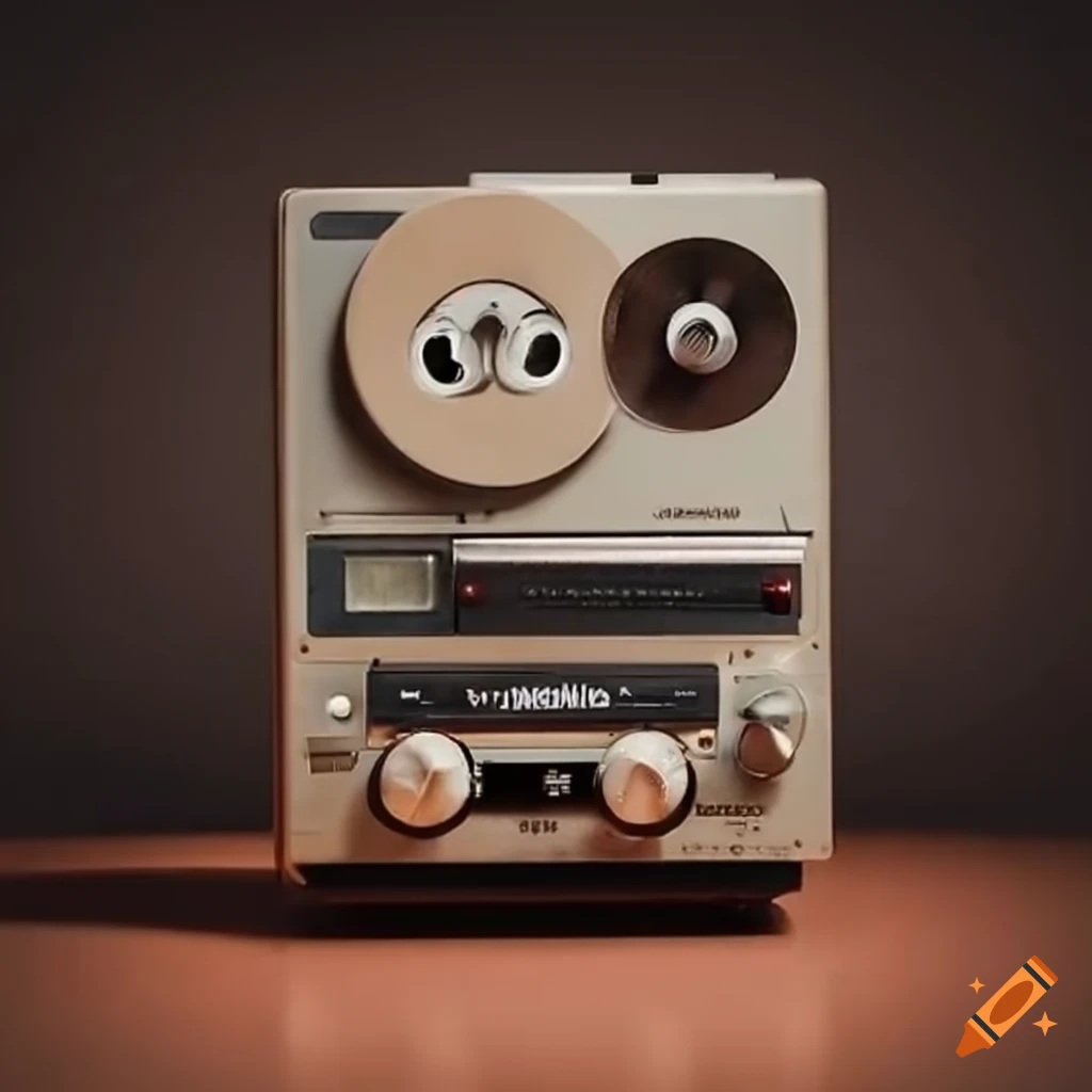 Vintage tape recorder on Craiyon