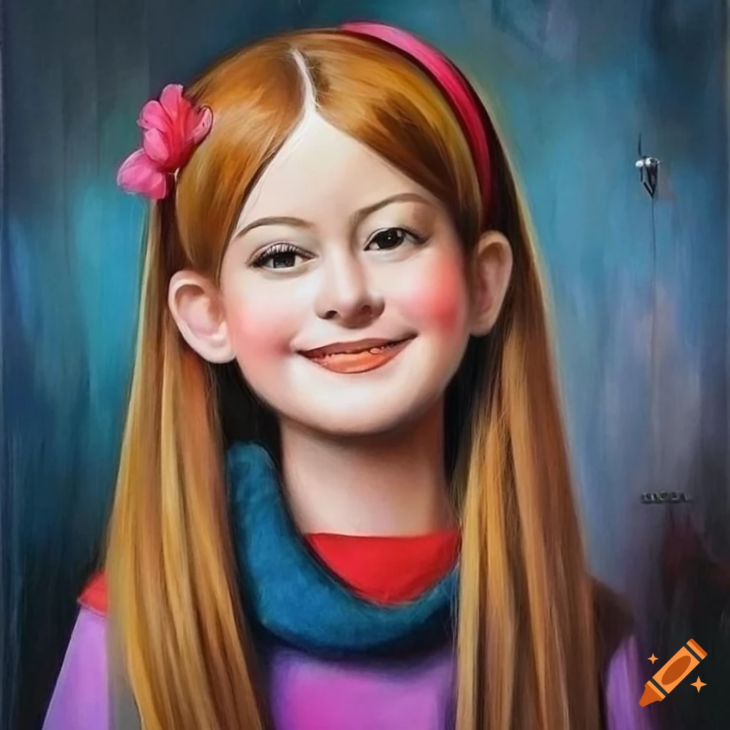 Highly detailed reallife portrait of mabel pines