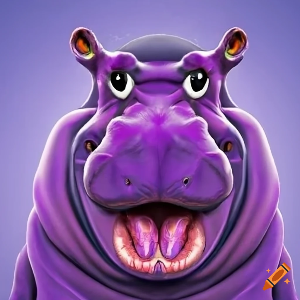 purple hippo