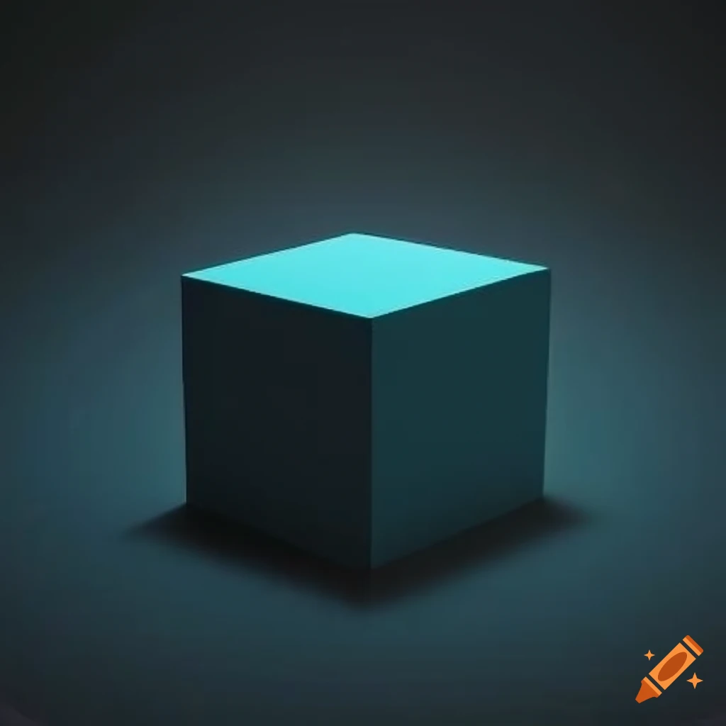 Minimalist 3d Art Of A Cube In A Void On Craiyon