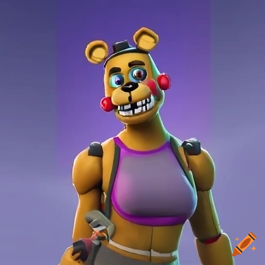 Fnaf Inspired Fortnite Skin On Craiyon