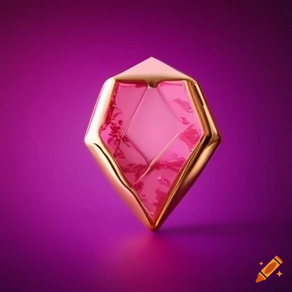 white-and-gold-diamond-shaped-wax-seal-with-fuchsia-pink-wax-on-craiyon