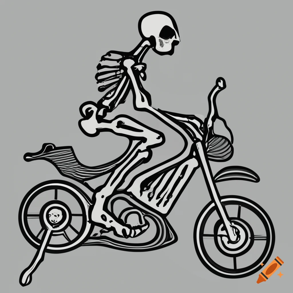 Line Art Of A Skeleton Riding A Motorbike On Craiyon line-art-of-a-skeleton-riding-a-motorbike-on-craiyon