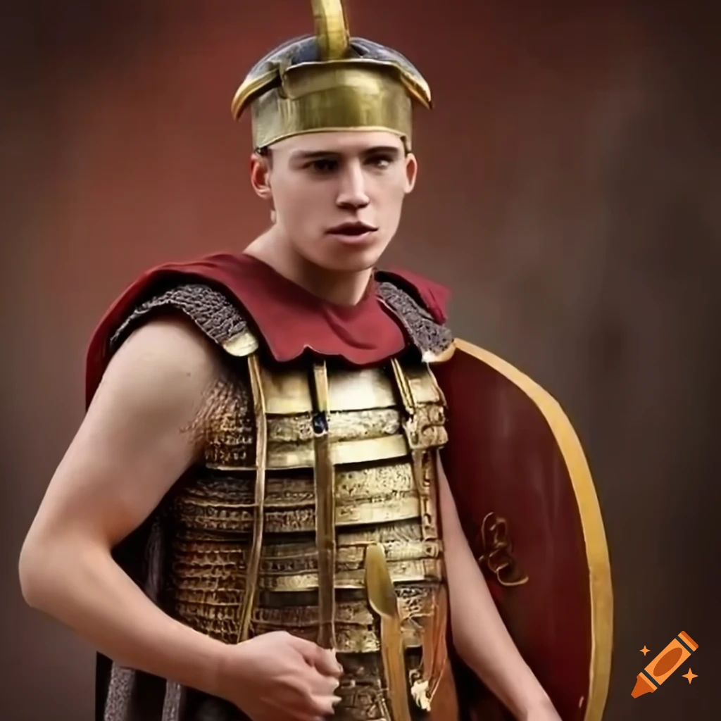 portrait of a hungry Roman Legionnaire