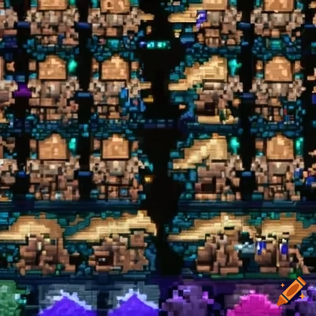 Terraria sand sprites on Craiyon