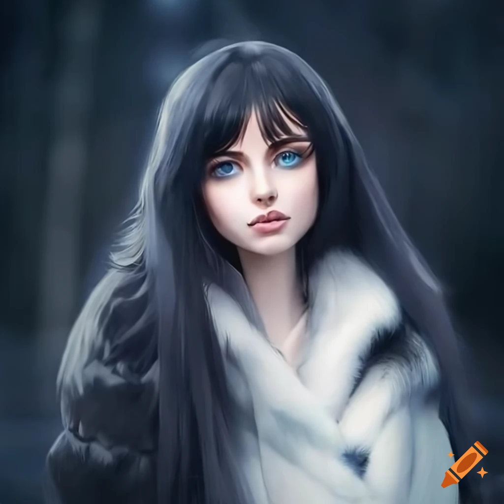 Attractive Russian woman with sharp cheekbones and blue eyes on Craiyon