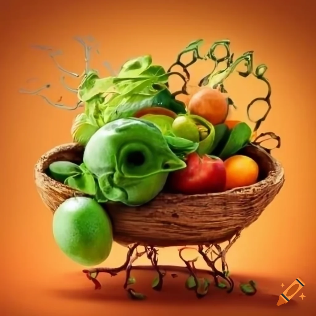 logo of "Origem da terra, produtos artesanais" including images of organic fruits, vegetables, wooden and recycled crafts