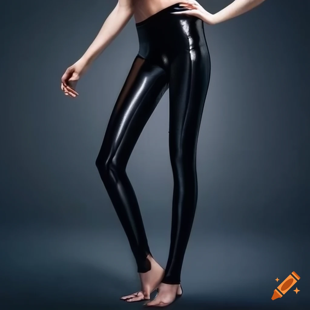 Fashion Women Black Shiny PVC Wet Look High Waist Skinny Leggings Disco  Vinyl Pencil Pants Trousers S-XL - Walmart.com