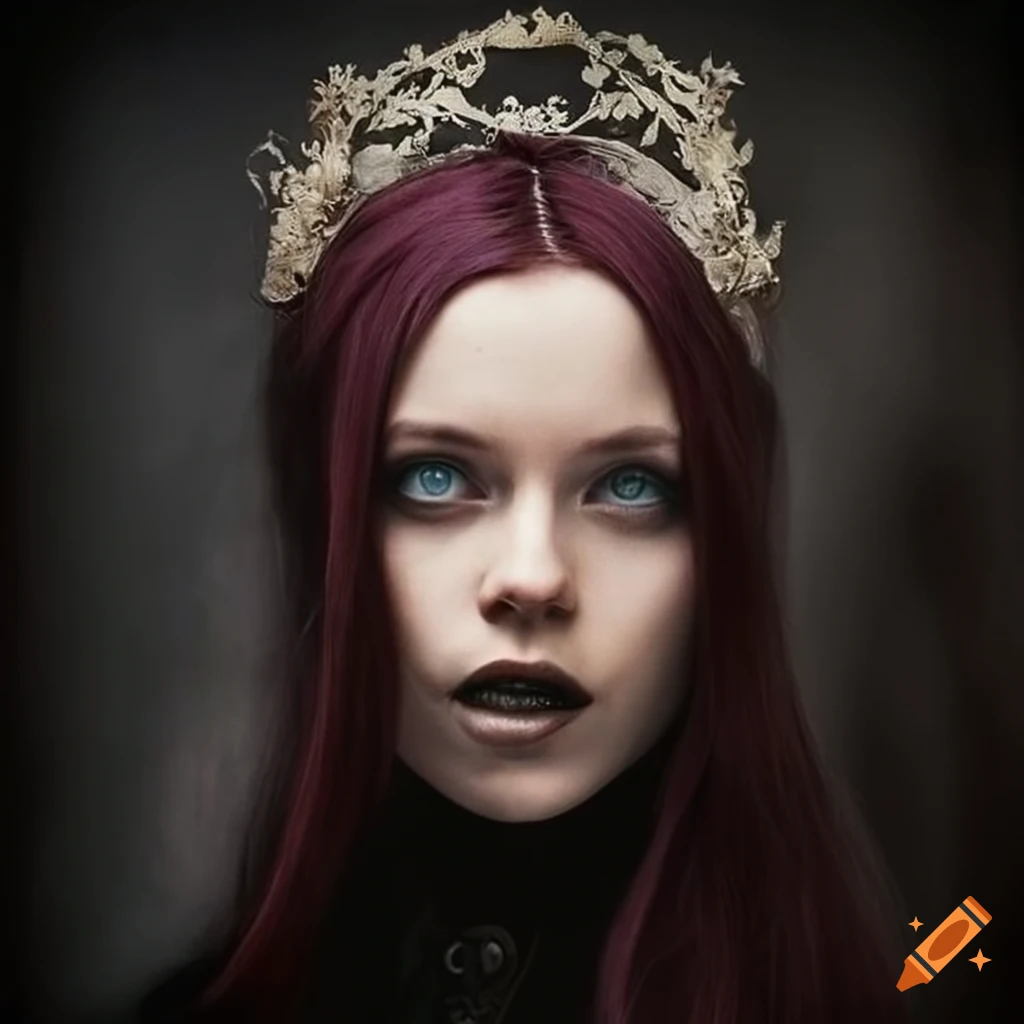Portrait Of A Young Gothic Woman From Medieval Times On Craiyon portrait-of-a-young-gothic-woman-from-medieval-times-on-craiyon