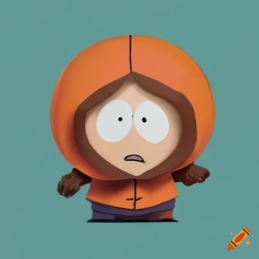 Kenny from south park playing ball on Craiyon