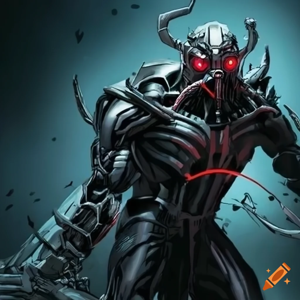 crossover image of Ultron, Darth Vader, and Shredder