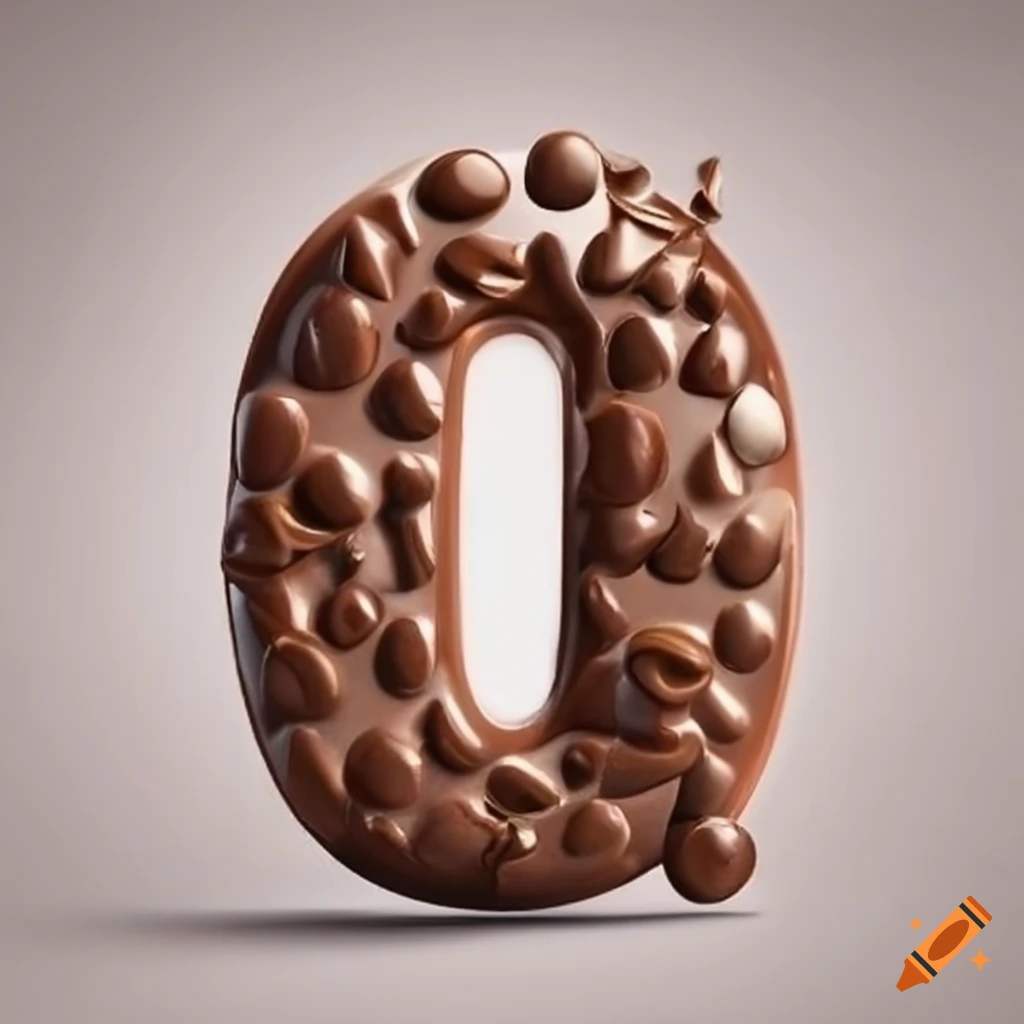 Chocolate alphabet letters on Craiyon