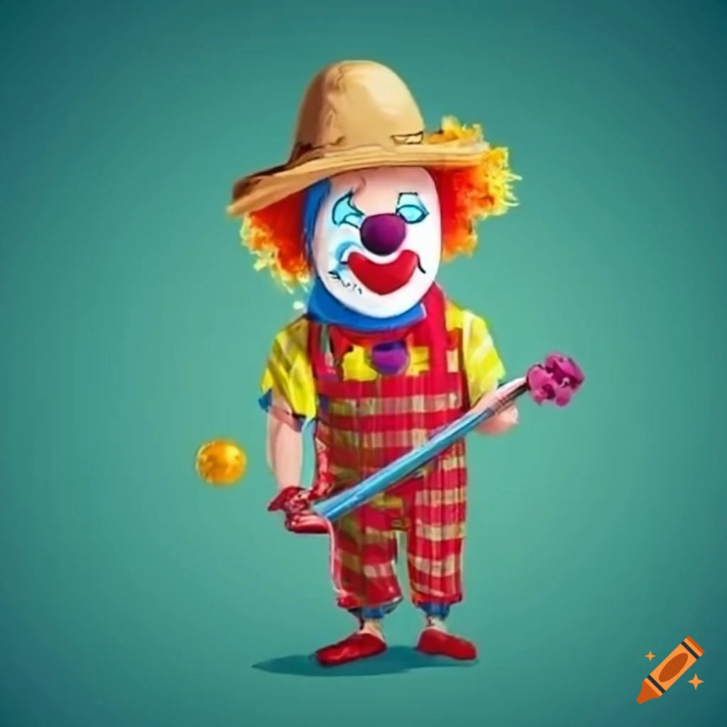 Funny Clown Farmer With Silly Noise On Craiyon