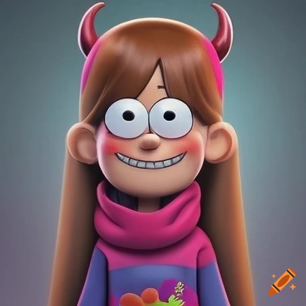 Mabel pines as a red devil
