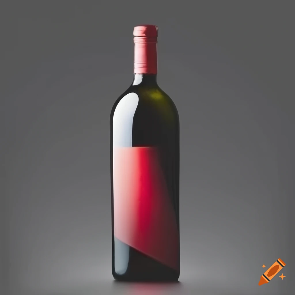 Bottle of red wine on Craiyon