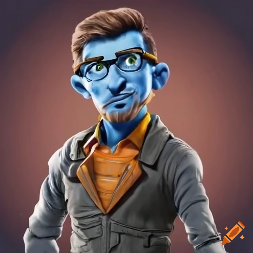 Gordon Freeman as a smurf