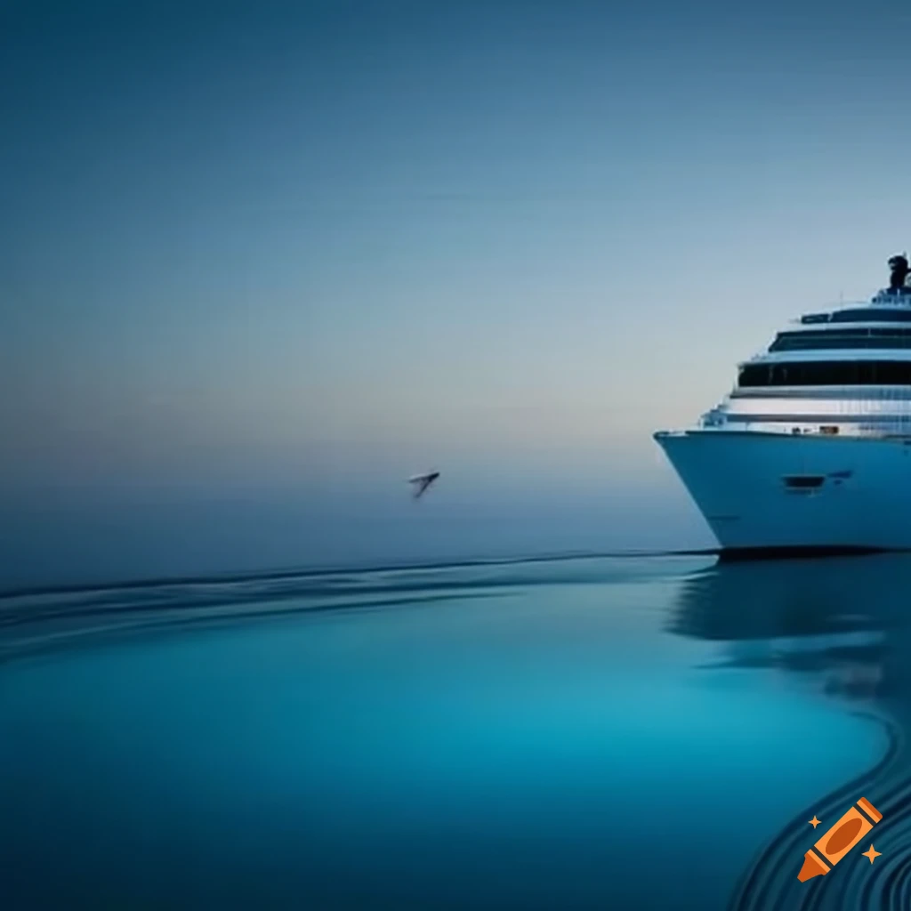 cruise ship with pool