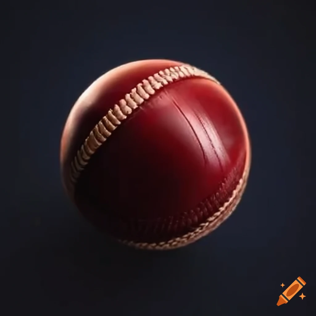 Sensors attached to a cricket ball on Craiyon