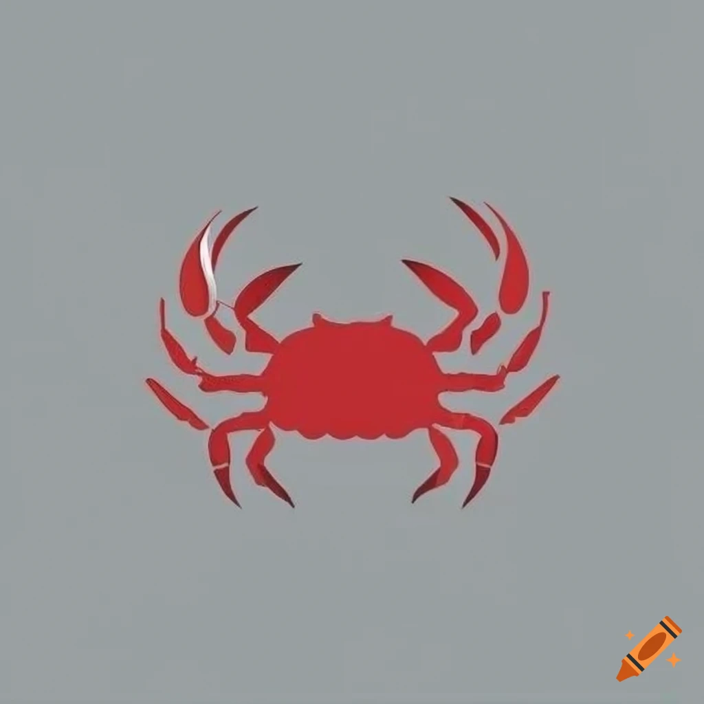 modern logo with a crab symbol