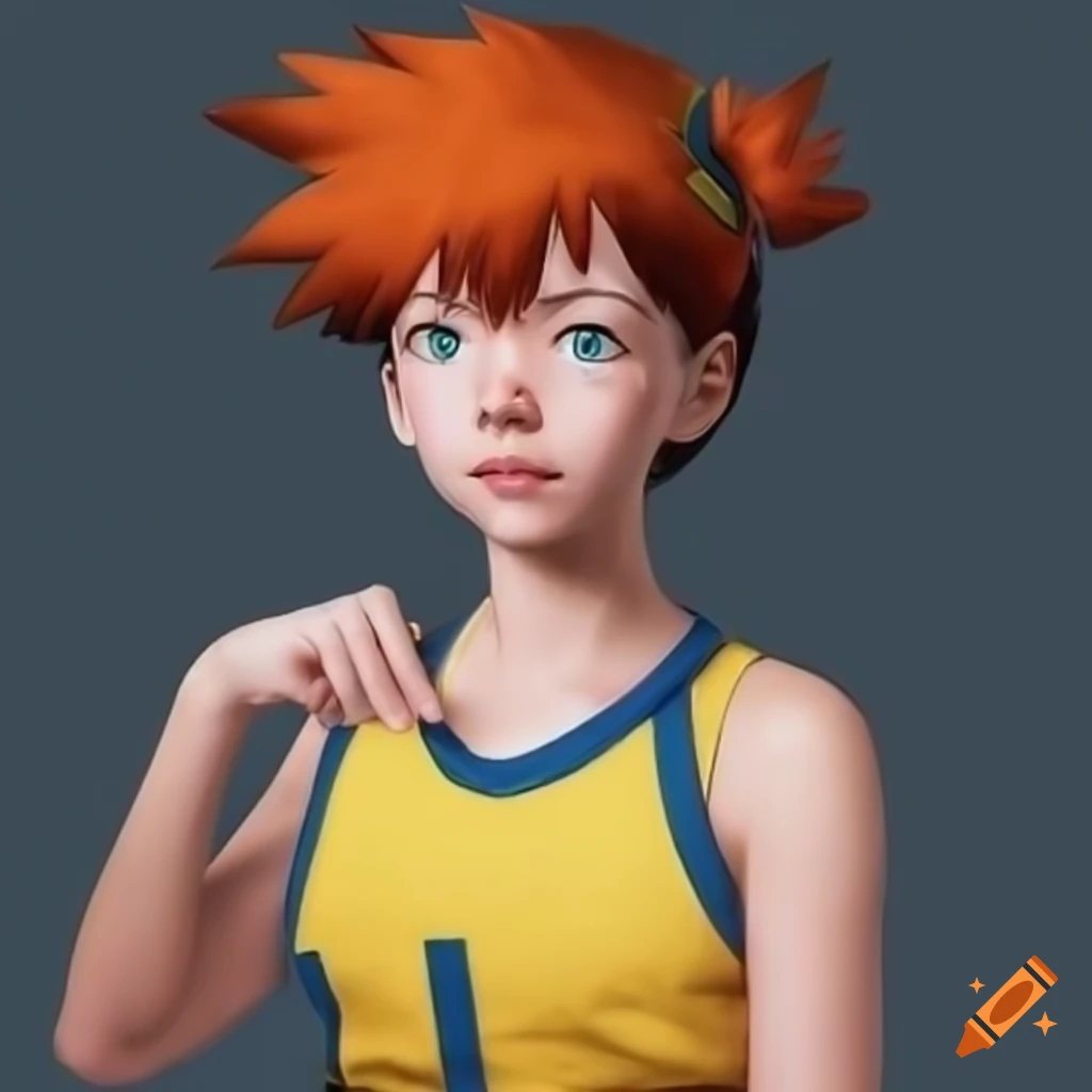 Realistic depiction of misty from pokemon