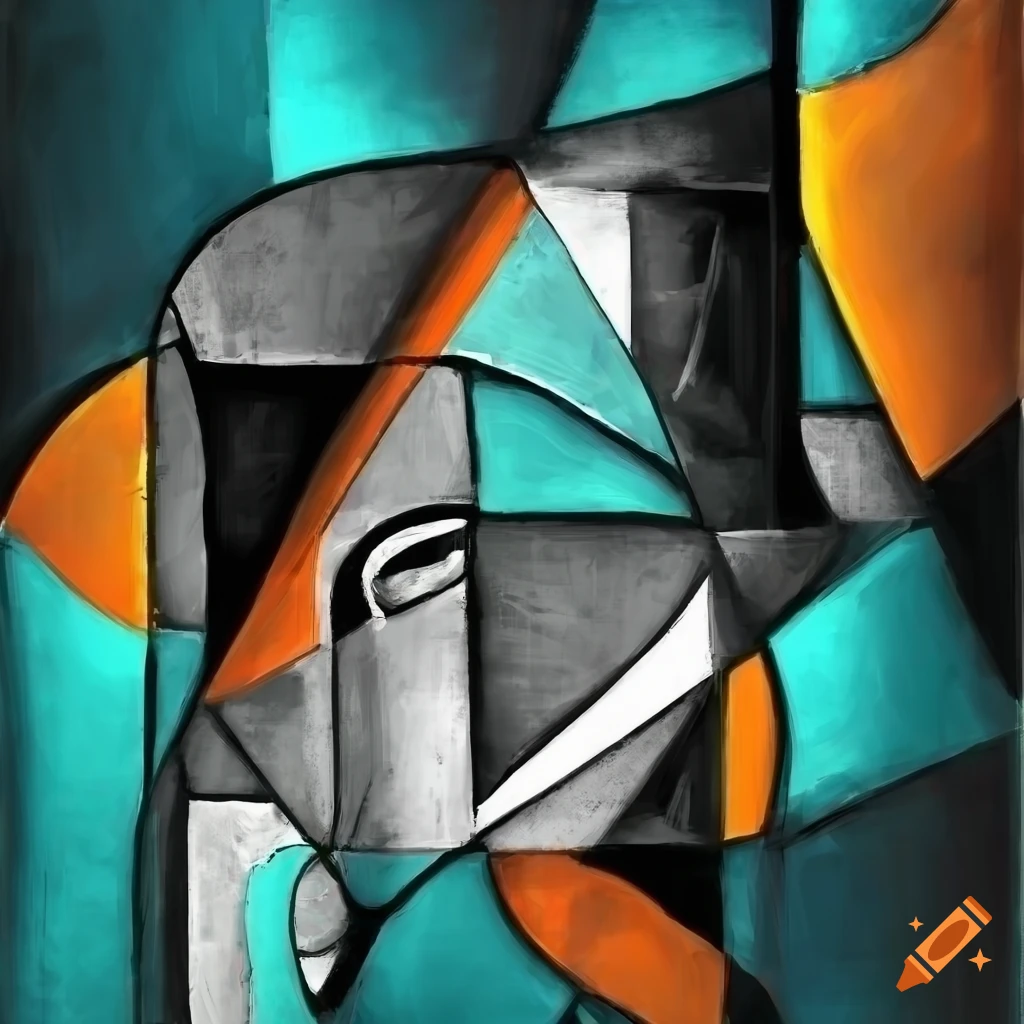 black and white abstract art with monochrome colors and fine black lines
