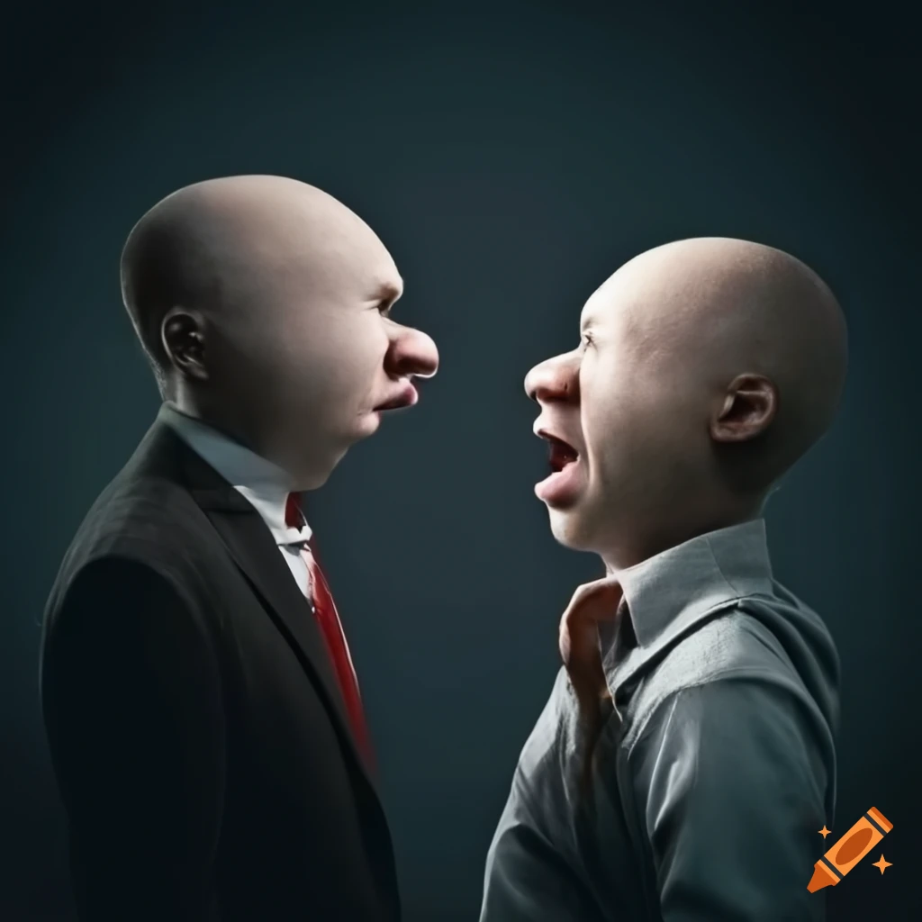 Photo of a heated argument between two men on Craiyon