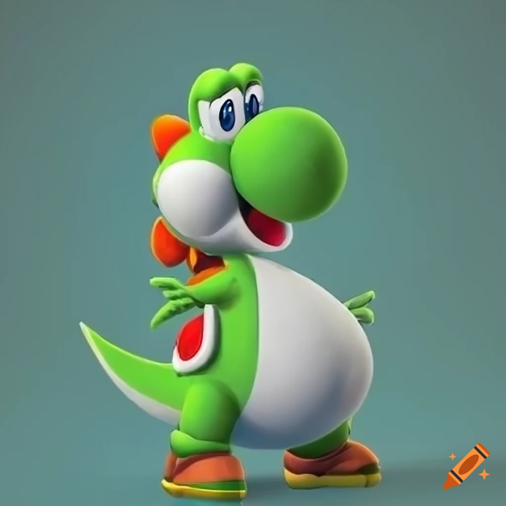 Yoshi With A Big Belly On Craiyon