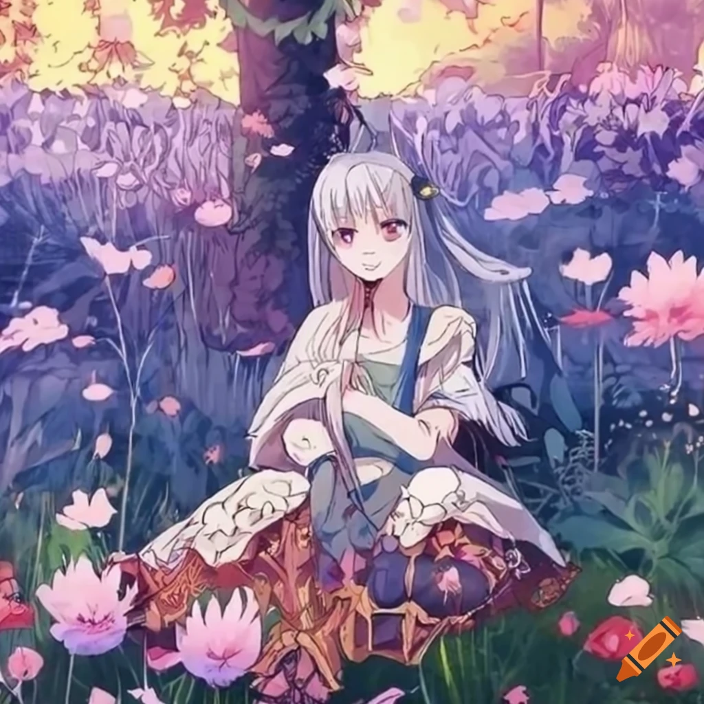 Cottagecore Aesthetic Anime Girl Mushroom Hat Premium Matte Vertical Poster  sold by Aphid Brunei | SKU 41741567 | 65% OFF Printerval