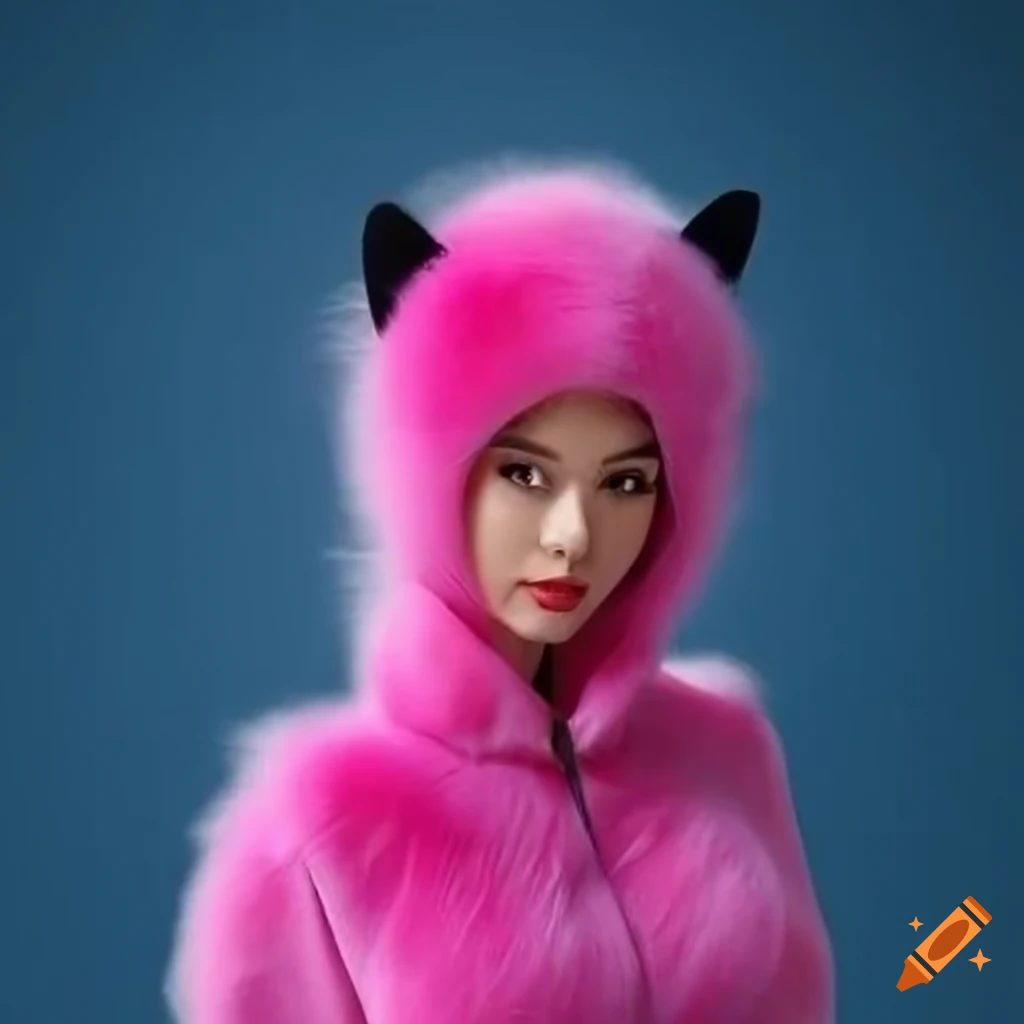 Colourful cat onesie with high collar for women on Craiyon
