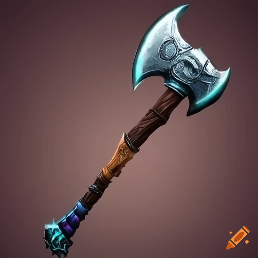 image of a magical battle axe