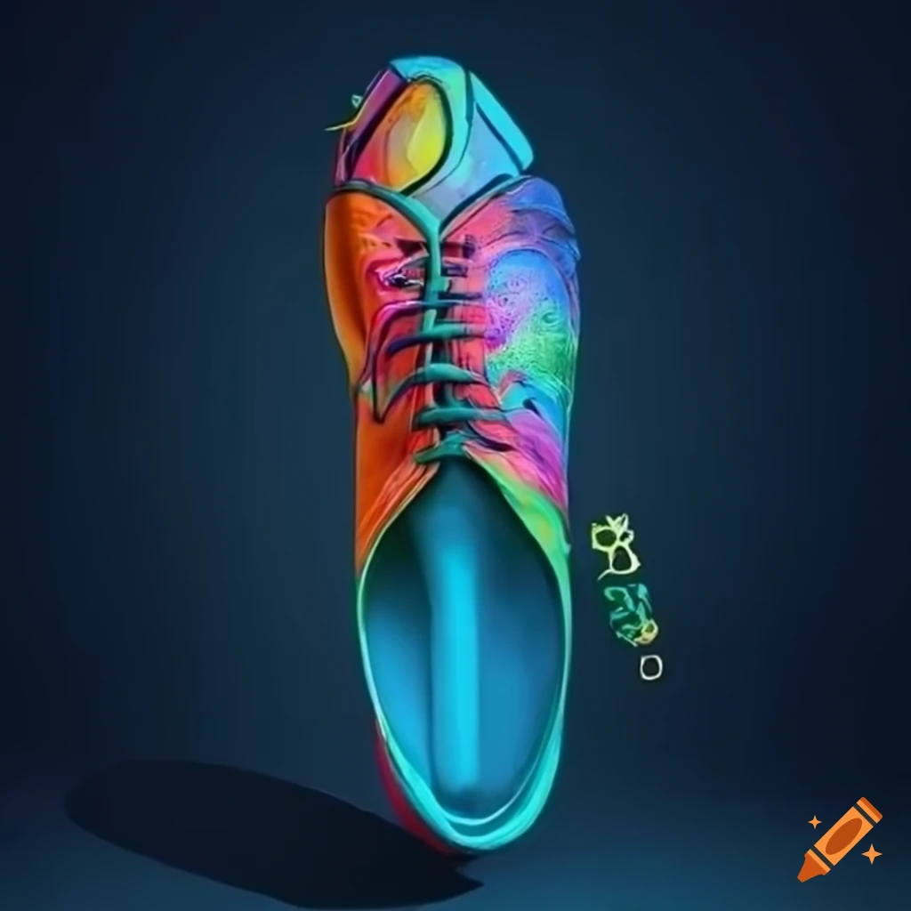 creative NFT artwork featuring branded shoes