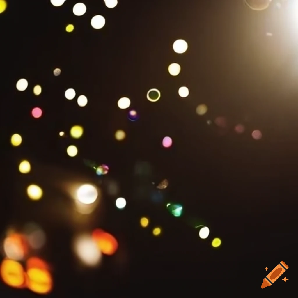 abstract image with bubbles and sparkles