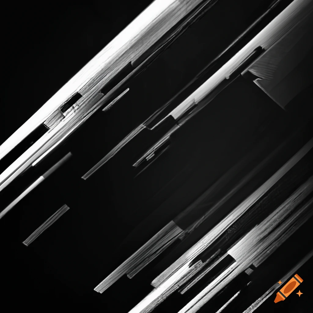 glitched black and white artwork
